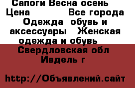Сапоги Весна осень  › Цена ­ 1 700 - Все города Одежда, обувь и аксессуары » Женская одежда и обувь   . Свердловская обл.,Ивдель г.